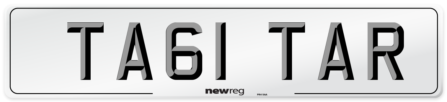 TA61 TAR Number Plate from New Reg